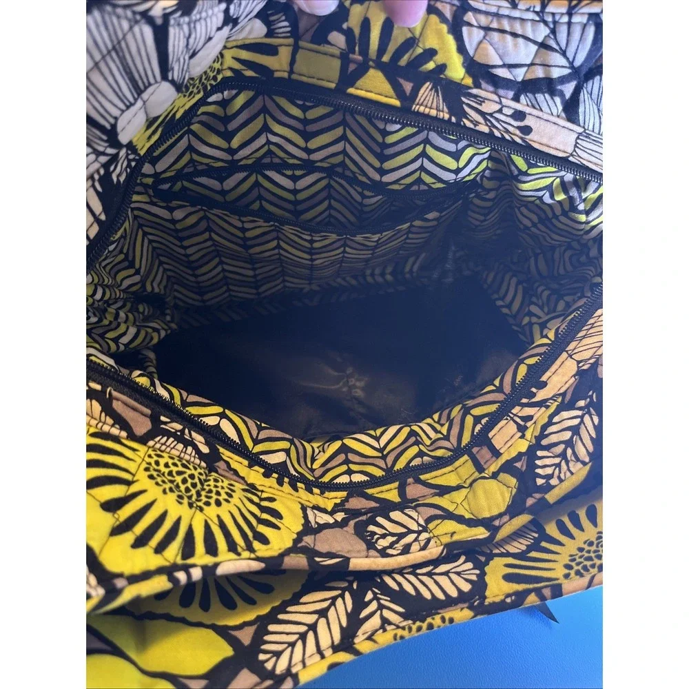 Vera Bradley Retired Emily Satchel Citron Quilted Shoulder Purse